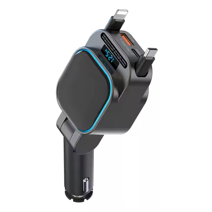 4-in-1 Retractable Car Charger